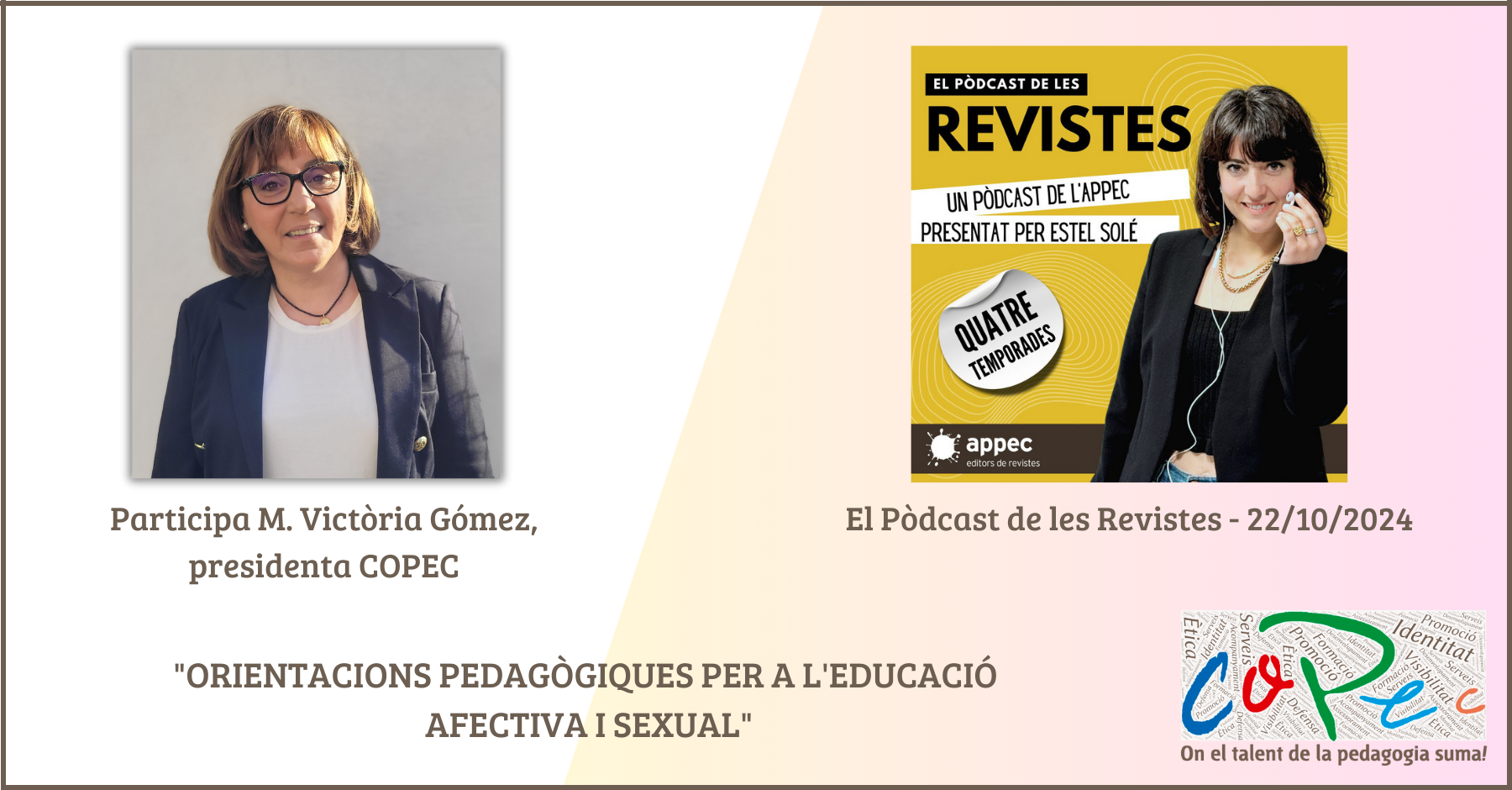 "ORIENTACIONS PEDAGÒGIQUES PER A L’EDUCACIÓ AFECTIVA I SEXUAL" - APPEC, M.V GÓMEZ