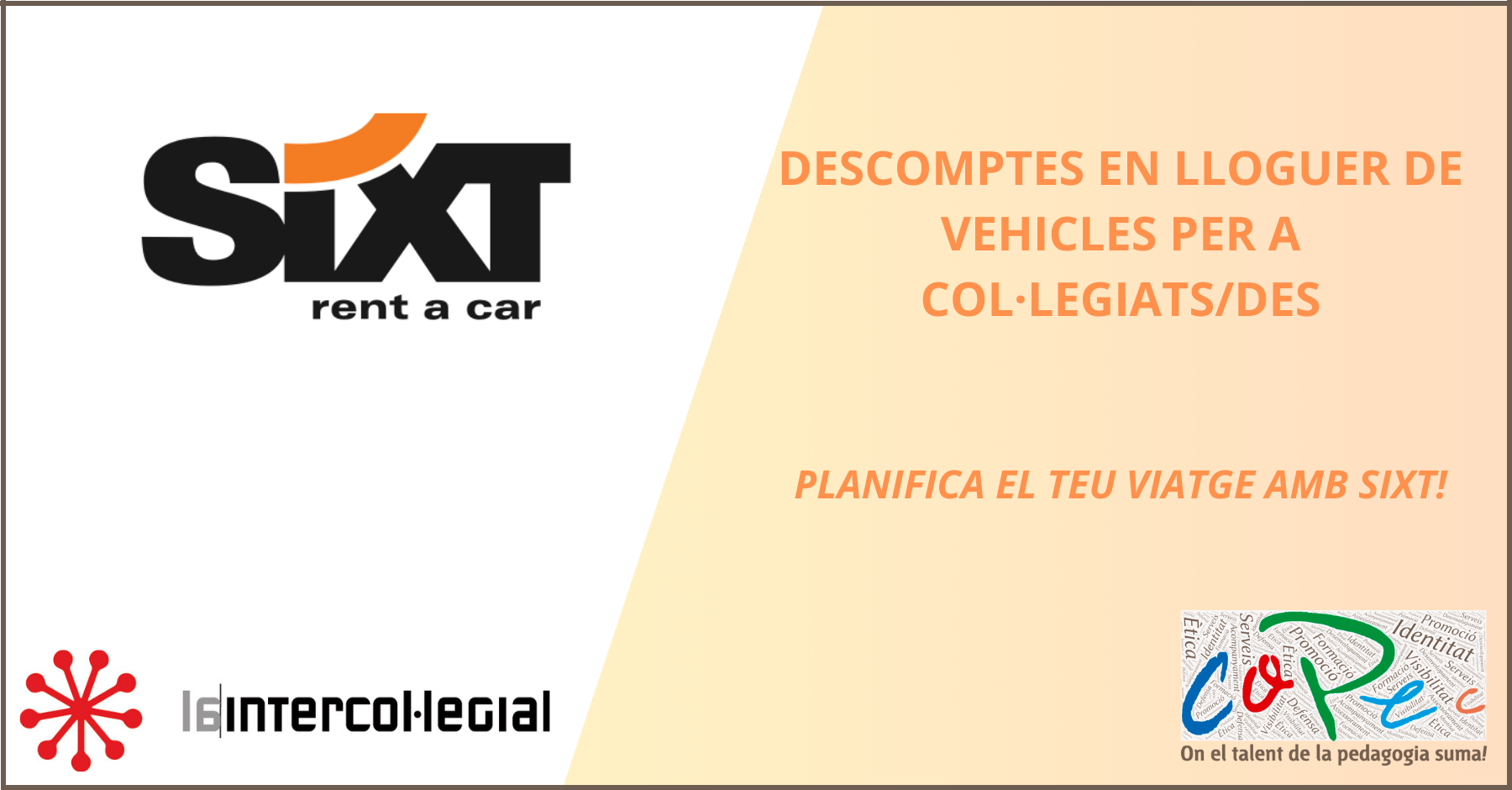 DESCOMPTES EN LLOGUER DE VEHICLES PER A COL·LEGIATS/DES