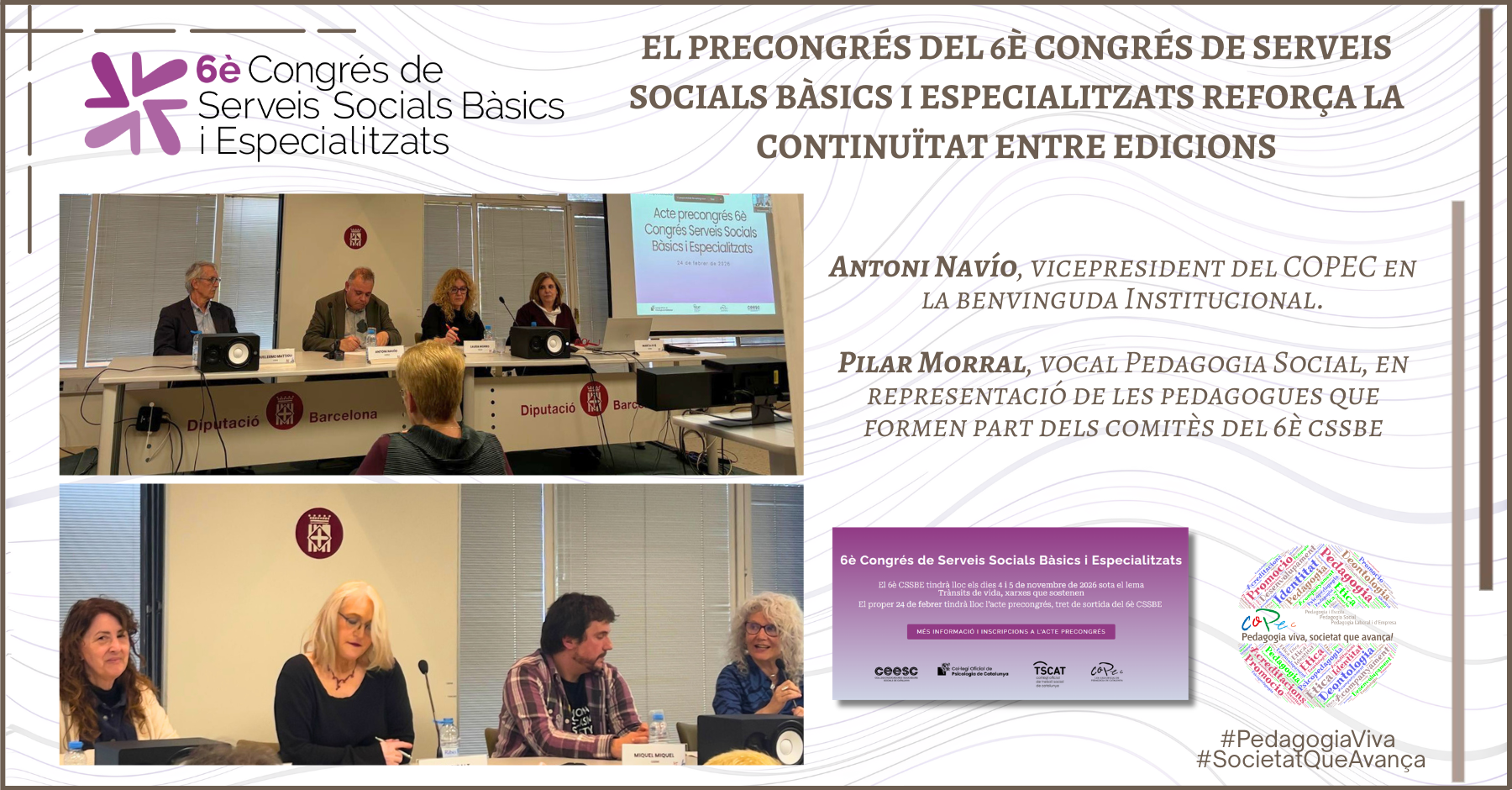 EL PRECONGRÉS DEL 6È CSSBE REFORÇA LA CONTINUÏTAT ENTRE EDICIONS