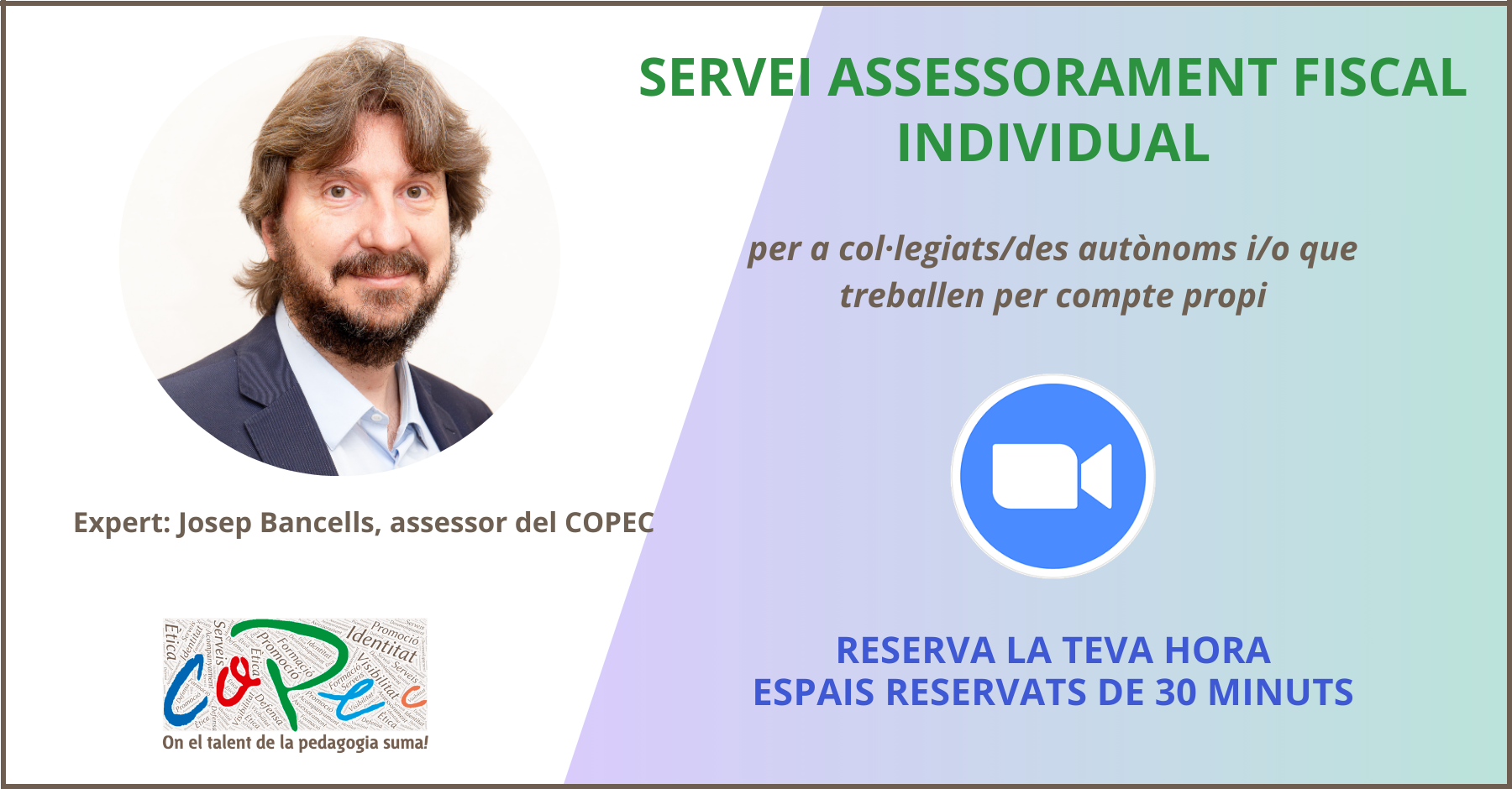 SERVEI ASSESSORAMENT FISCAL INDIVIDUAL -  ZOOM - 19/12/24 (reservar hora)