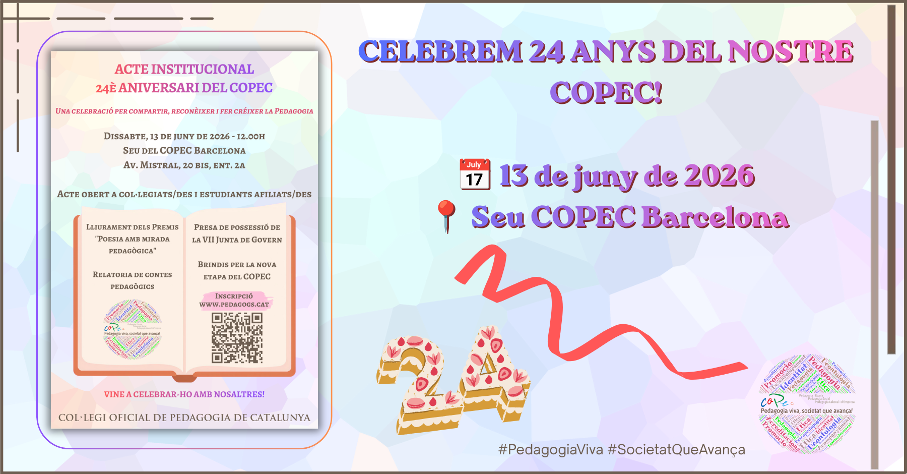 ACTE 24è ANIVERSARI DEL COPEC - SEU COPEC BARCELONA 13/06/26 - 12h