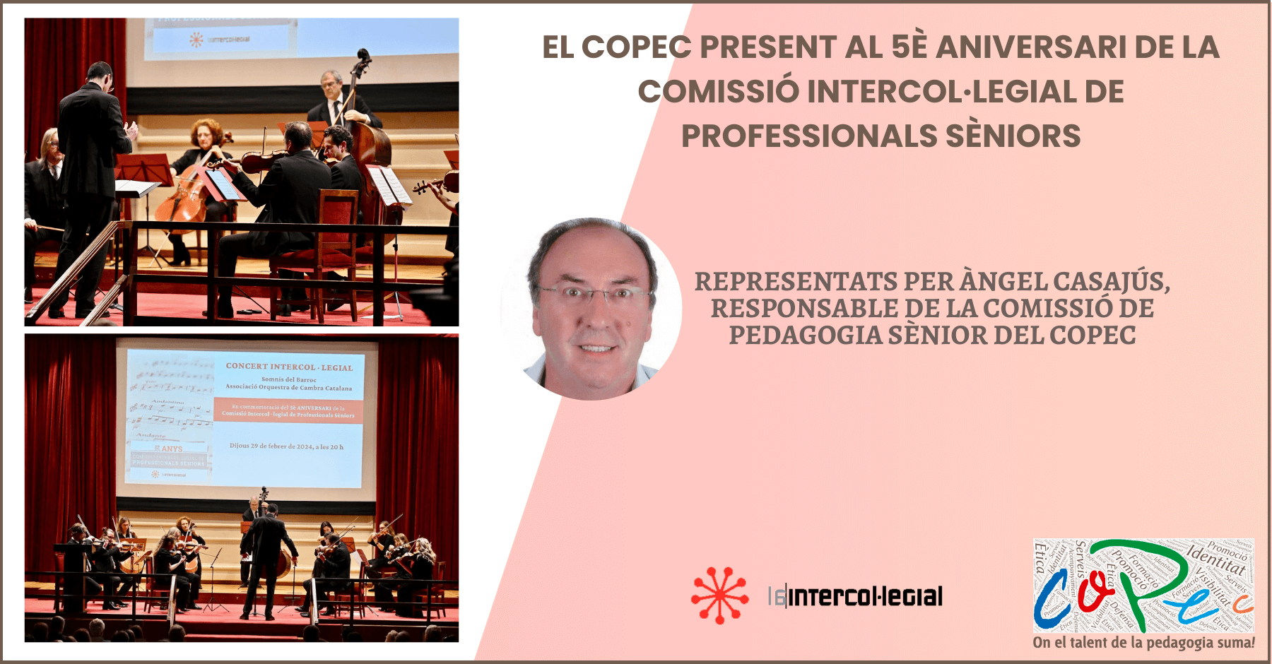 EL COPEC PRESENT AL 5È ANIVERSARI DE LA COMISSIÓ INTERCOL·LEGIAL DE PROFESSIONALS SÈNIORS