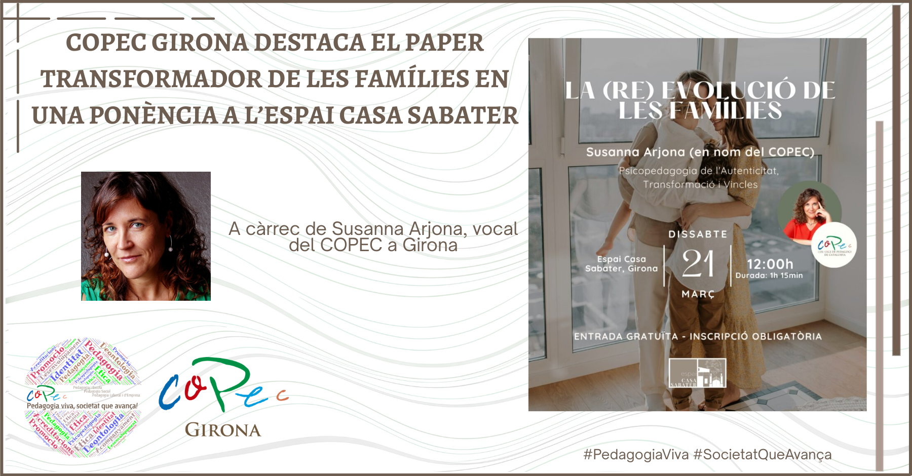 COPEC GIRONA ORGANITZA LA CONFERÈNCIA “EDUCAR EN L’ALEGRÍA”