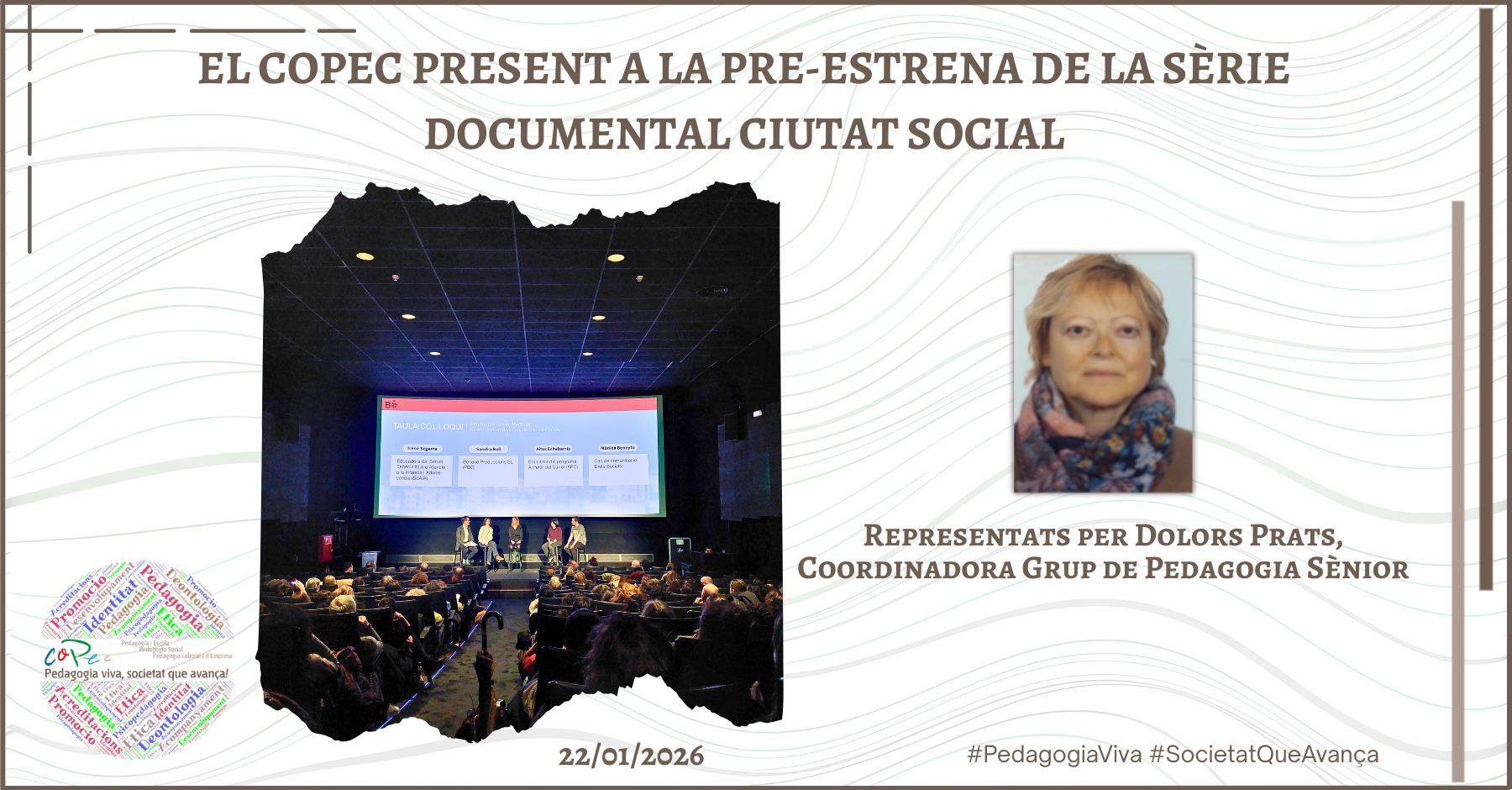 EL COPEC PRESENT A LA PRE-ESTRENA DE LA SÈRIE DOCUMENTAL CIUTAT SOCIAL