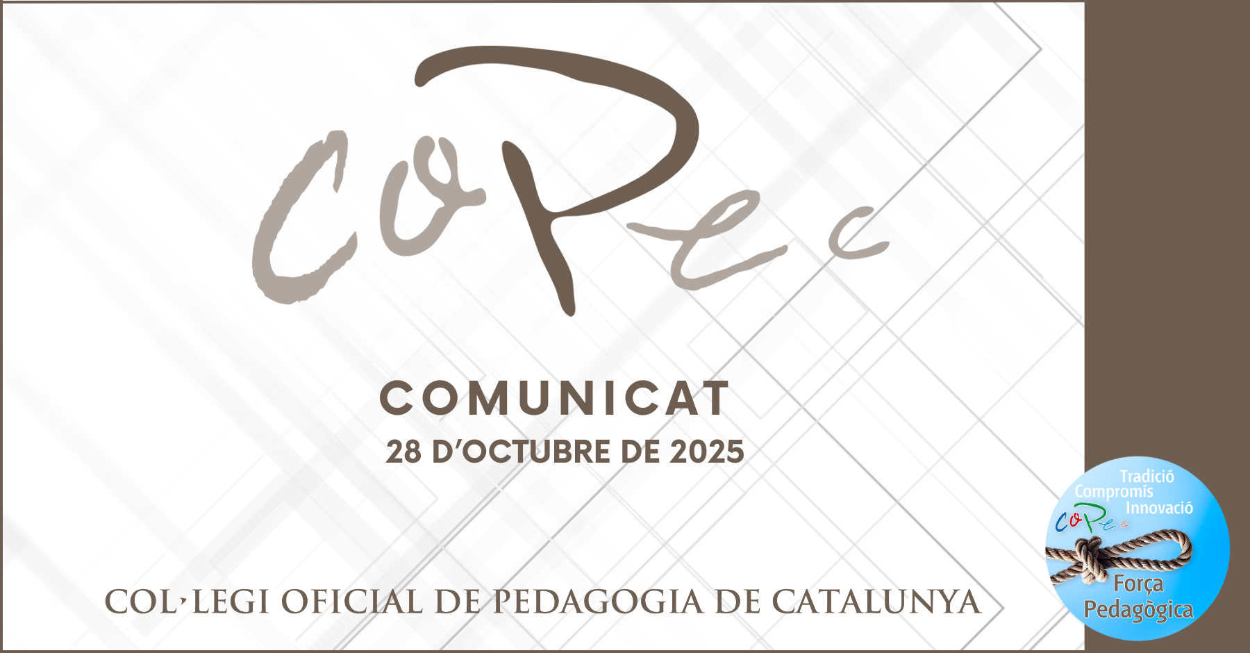COMUNICAT COPEC ENVERS LA SENTÈNCIA QUE AFECTA A LA COL·LEGIADA SUSAGNA RIERA