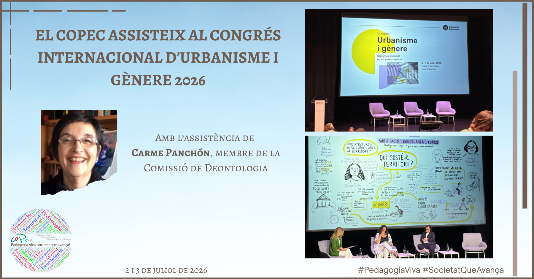 EL COPEC ASSISTEIX AL CONGRÉS INTERNACIONAL D’URBANISME I GÈNERE 2026
