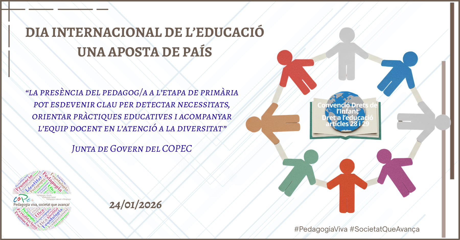 DIA INTERNACIONAL DE L’EDUCACIÓ. UNA APOSTA DE PAÍS