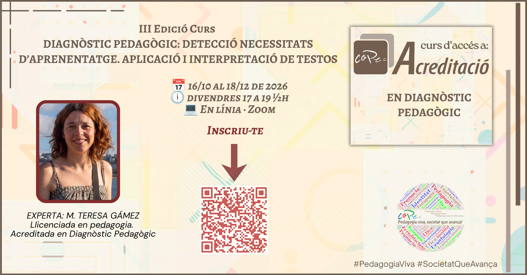 CURS «DIAGNÒSTIC PEDAGÒGIC. DETECCIÓ NECESSITATS EDUCATIVES. APLICACIÓ I INTERPRETACIÓ DE TESTOS» (3a Edició)