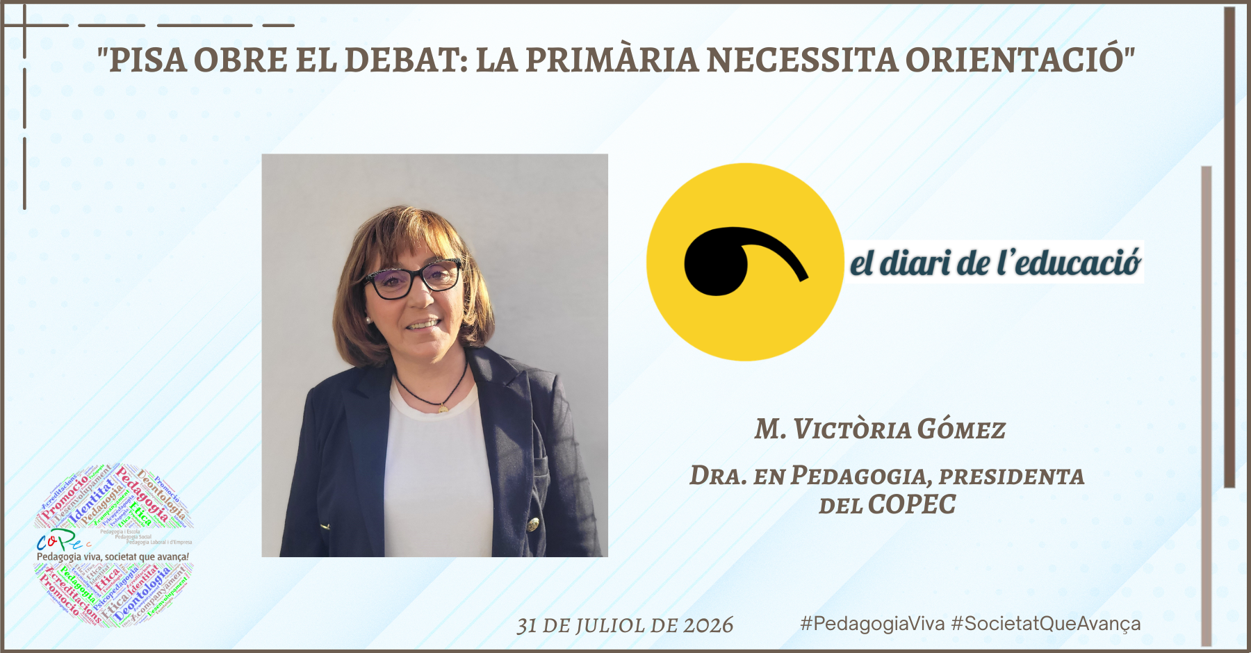 "PISA OBRE EL DEBAT: LA PRIMÀRIA NECESSITA ORIENTACIÓ" -  EL DIARI DE L’EDUCACIÓ