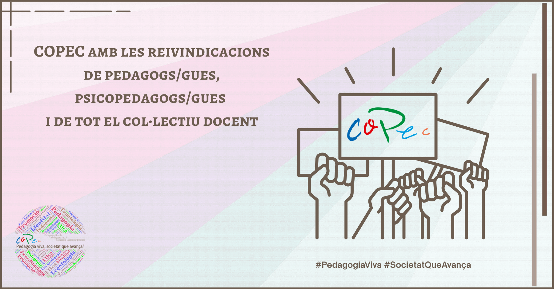 COPEC AMB LES REIVINDICACIONS DELS PROFESSIONALS DE LA PEDAGOGIA I DE L’EDUCACIÓ!