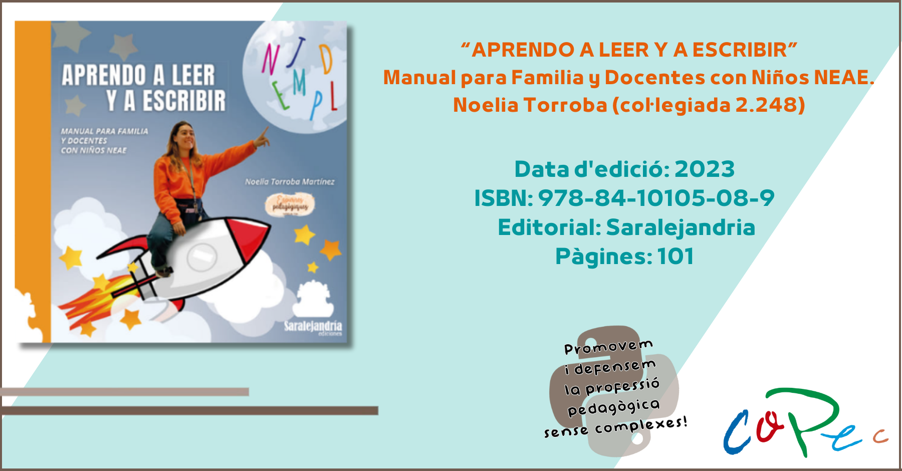 NOELIA TORROBA "APRENDO A LEER Y A ESCRIBIR" - EDITORIAL SARALEJANDRIA