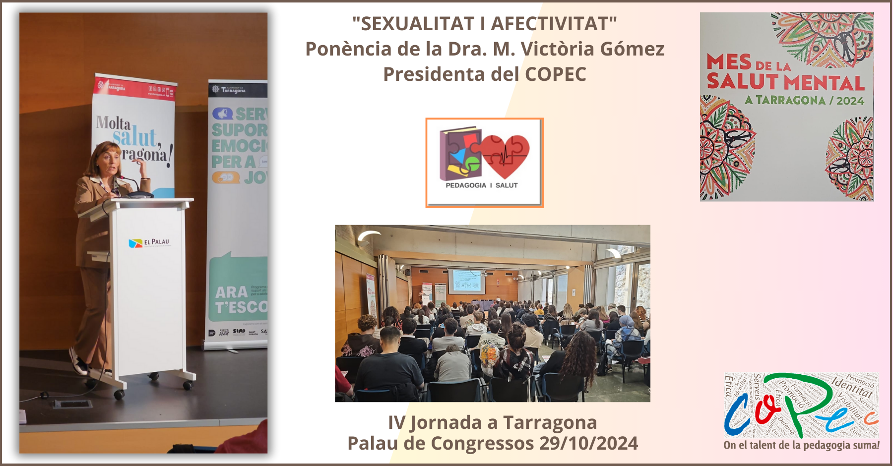 GRPIS: M.VICTORIA GOMEZ, PONENT EN LA IV JORNADA DE TGN "ACOMPANYAMENT EMOCIONAL DE LA SEXUALITAT"