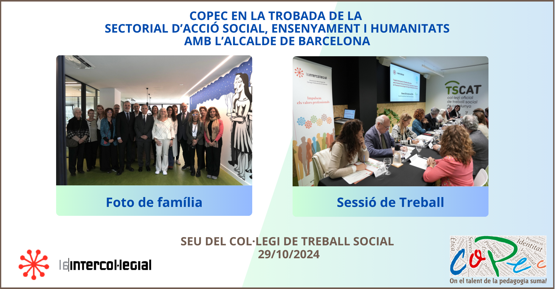 COPEC EN LA TROBADA DE LA SECTORIAL AMB L’ALCALDE DE BARCELONA