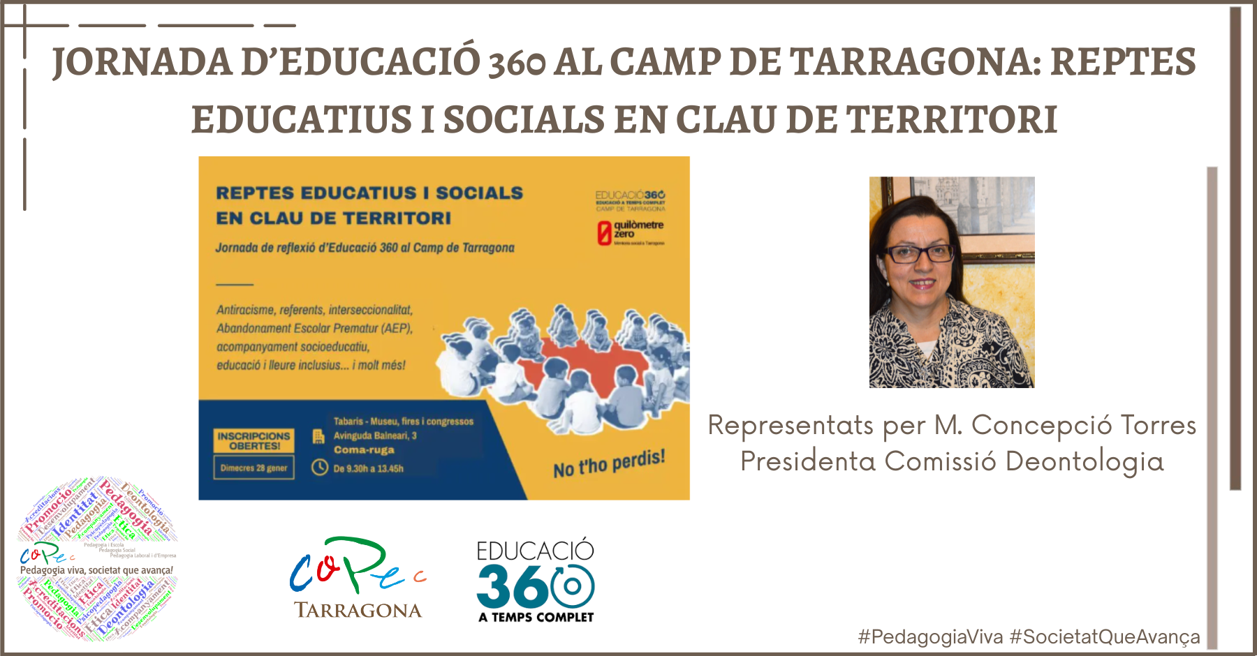 JORNADA D’EDUCACIÓ 360 AL CAMP DE TARRAGONA: REPTES EDUCATIUS I SOCIALS EN CLAU DE TERRITORI