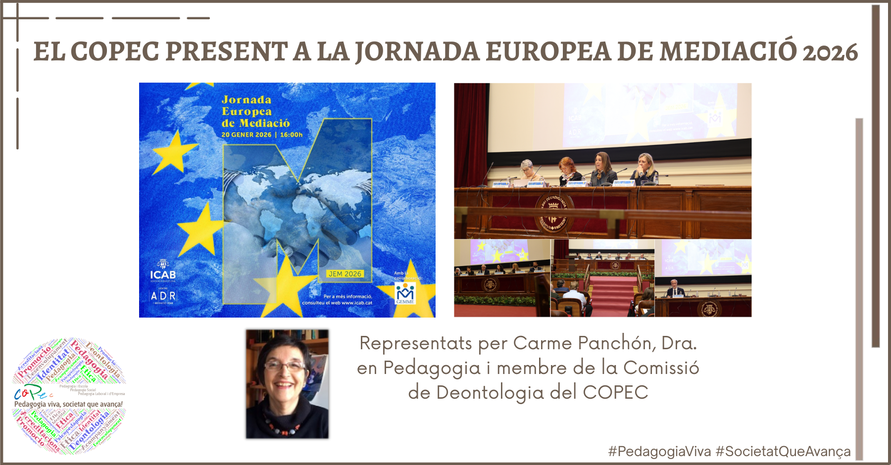 EL COPEC PRESENT A LA JORNADA EUROPEA DE MEDIACIÓ 2026