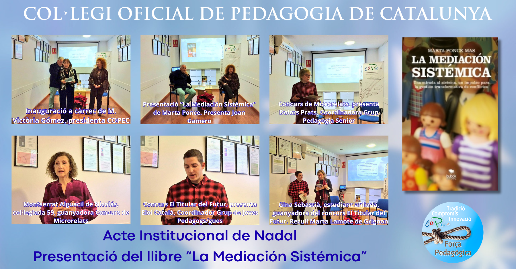 NDP: ACTE INSTITUCIONAL DE NADAL, PRESENTACIÓ DEL LLIBRE "LA MEDIACIÓN SISTÉMICA" DE MARTA PONCE