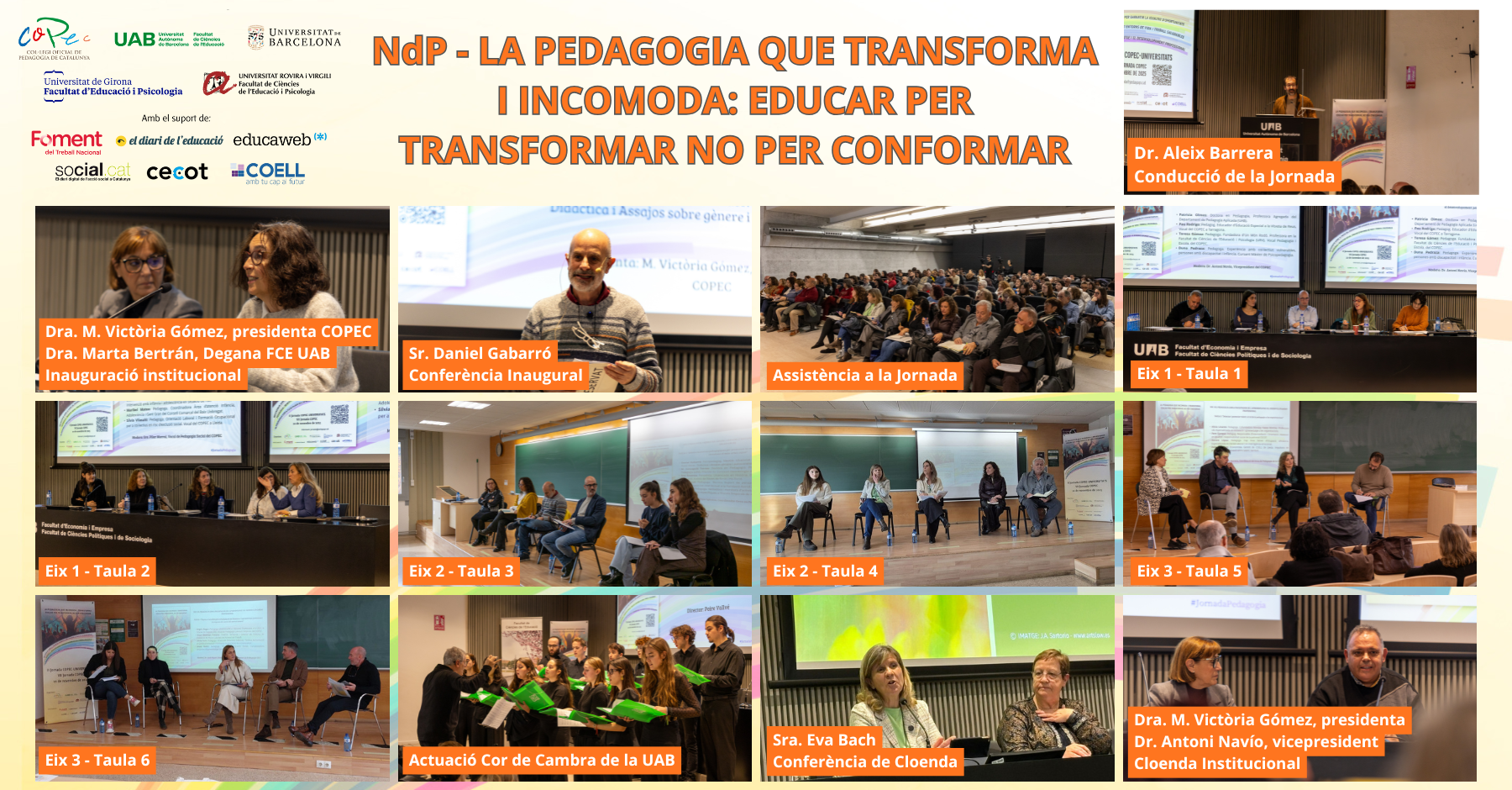 NdP - LA PEDAGOGIA QUE TRANSFORMA I INCOMODA: EDUCAR PER TRANSFORMAR NO PER CONFORMAR