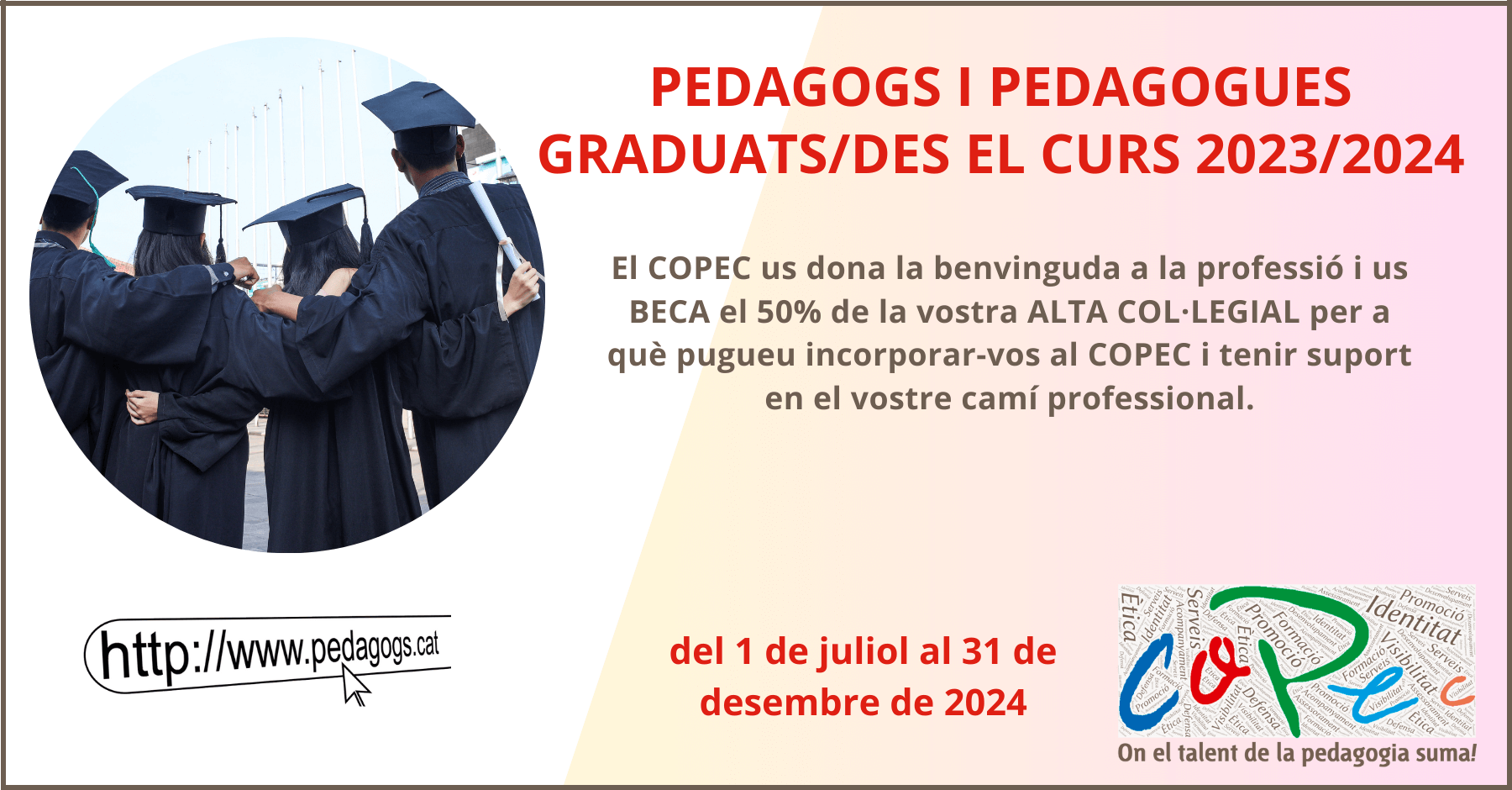 PEDAGOGS I PEDAGOGUES GRADUATS/DES EL CURS 2023/2024