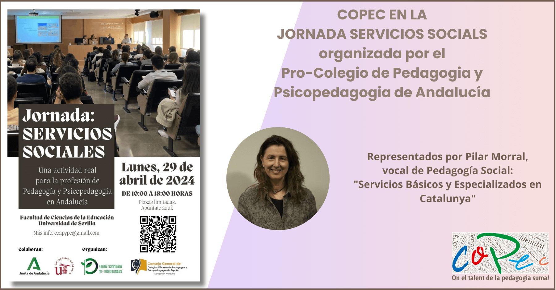 PARTICIPEM A LA JORNADA SOBRE PEDAGOGIA ALS SERVEIS SOCIALS A LA UNIVERSITAT DE SEVILLA