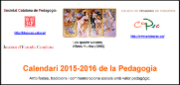 CALENDARI 2015-2016 DE LA PEDAGOGIA