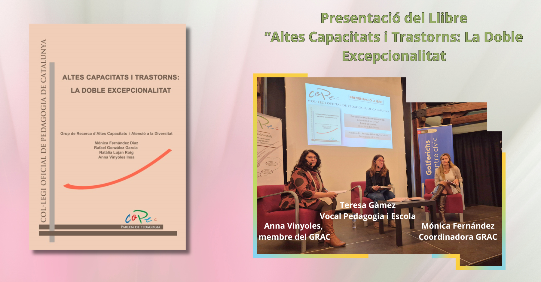 PRESENTAT EL LLIBRE "ALTES CAPACITATS I TRASTORNS: LA DOBLE EXCEPCIONALITAT"