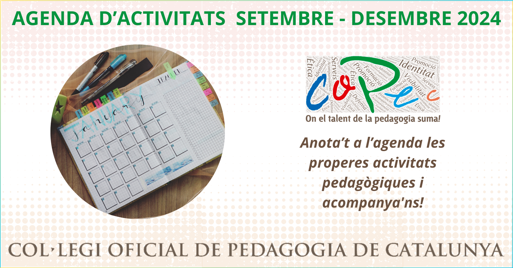 PROGRAMACIÓ D’ACTIVITATS SETEMBRE - DESEMBRE 2024