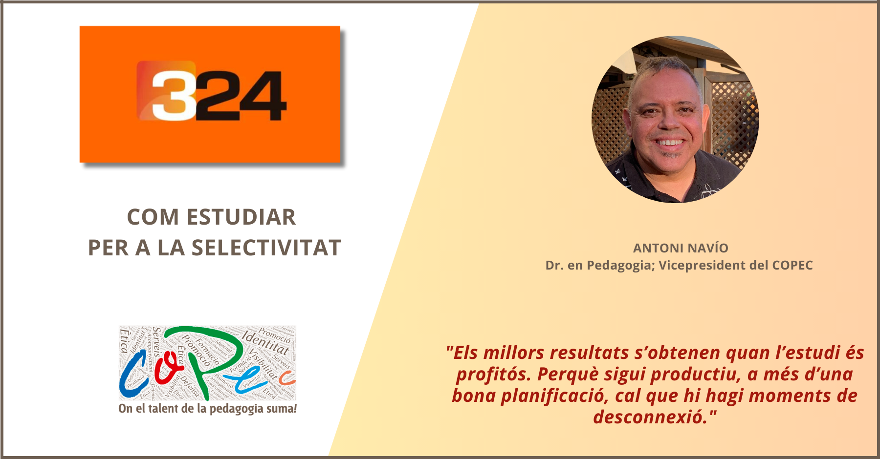 "COM ESTUDIAR PER A LA SELECTIVITAT", ANTONI NAVÍO, PORTAL 324