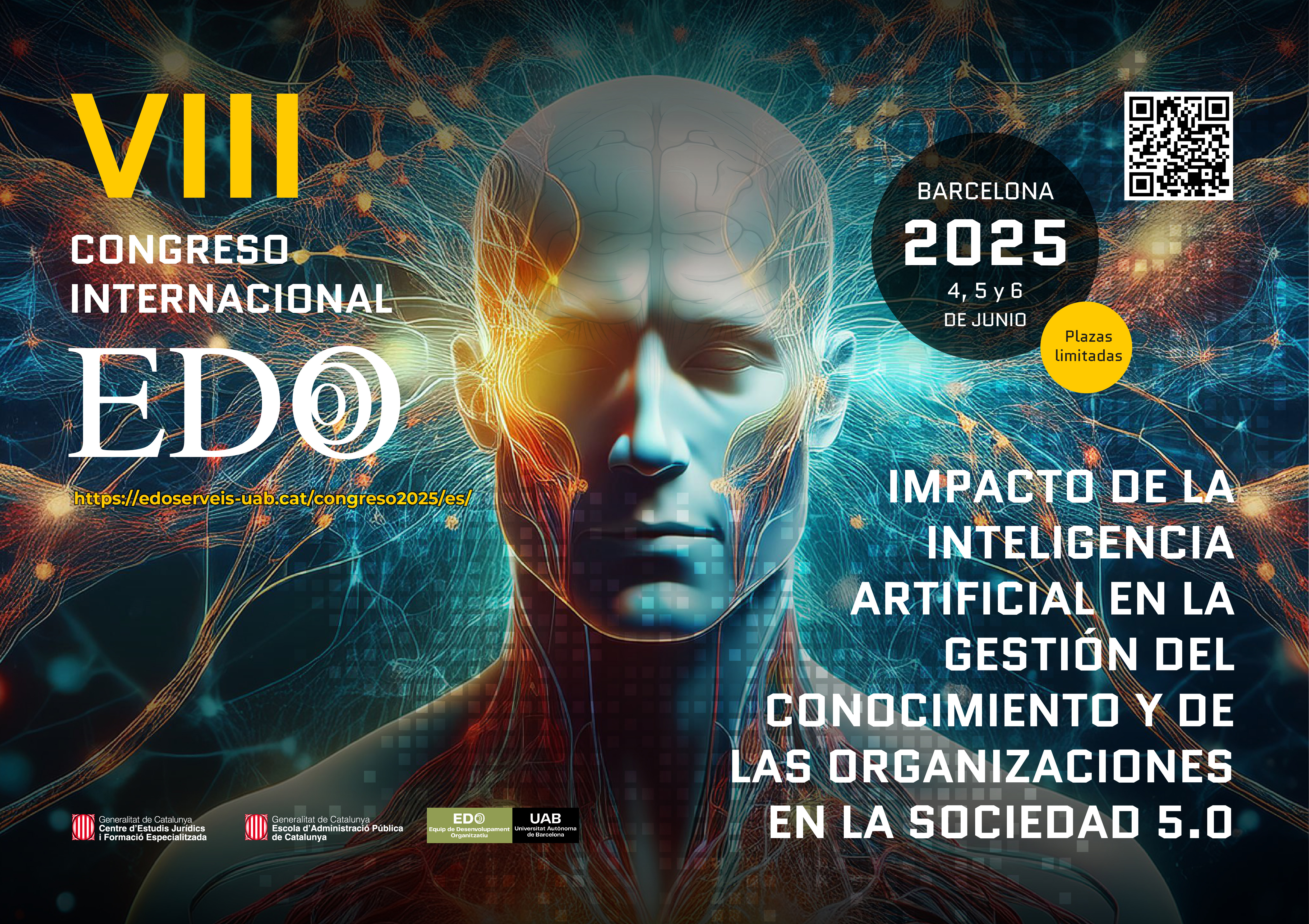 Col·legi Oficial de Pedagogia de Catalunya > agenda >  VIII Congrés EDO “Impacte de la intel·ligència artificial en la gestió del coneixement i les organitzacions a la societat 5.0”