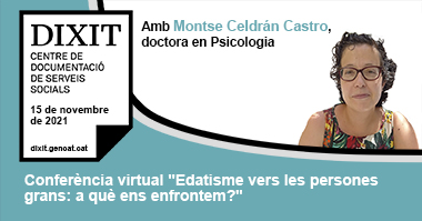 Col·legi Oficial de Pedagogia de Catalunya > agenda > Conferència virtual "Edatisme vers les persones grans: a què ens enfrontem?"