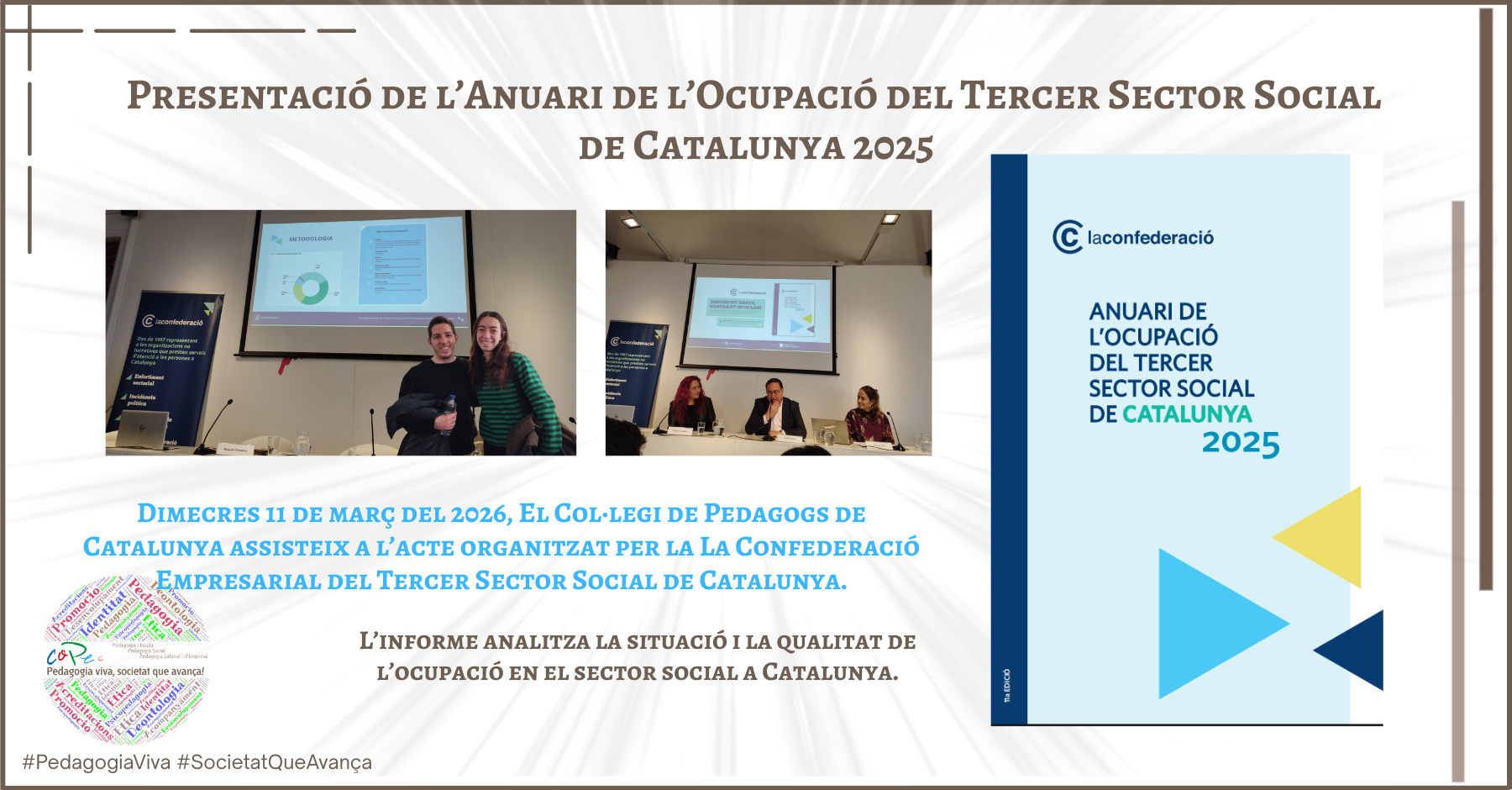 ACTE DE PRESENTACIÓ DE L’ANUARI DE L’OCUPACIÓ DEL TERCER SECTOR DE CATALUNYA’2025